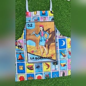 Loteria La Borracha apron/mandile